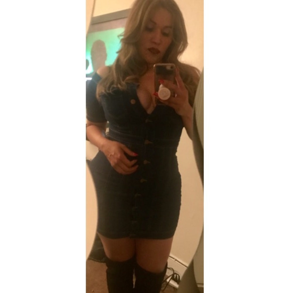Denim dress